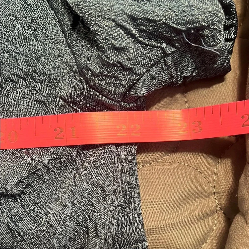 VTG Oscar de la Renta Textured Blue Swim Cover Up Single Button Closure Modest L